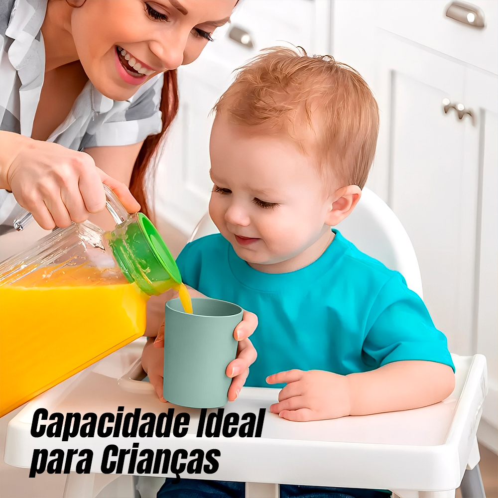 Copo de Silicone Life NT-4 Capacidade de 240ml Verde