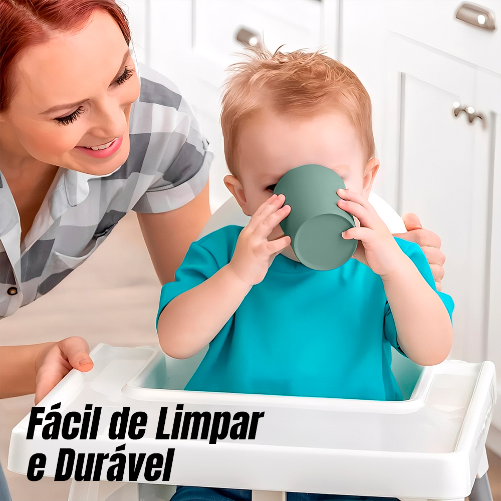 Copo de Silicone Life NT-4 Capacidade de 240ml Verde