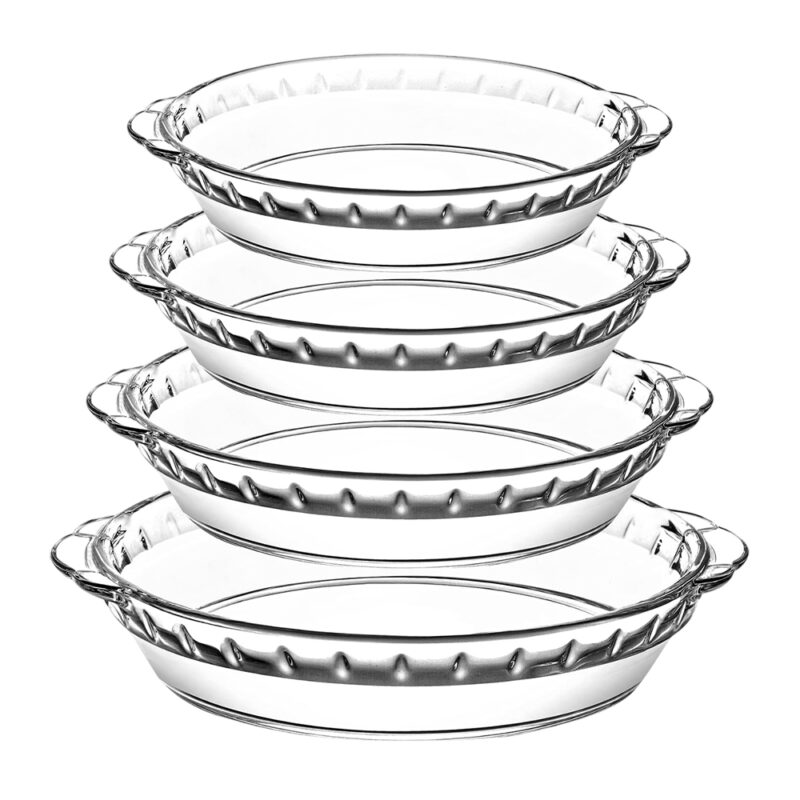 Conjunto Travessa Vidro Life p/Alimentos Mesa 4 Unidade