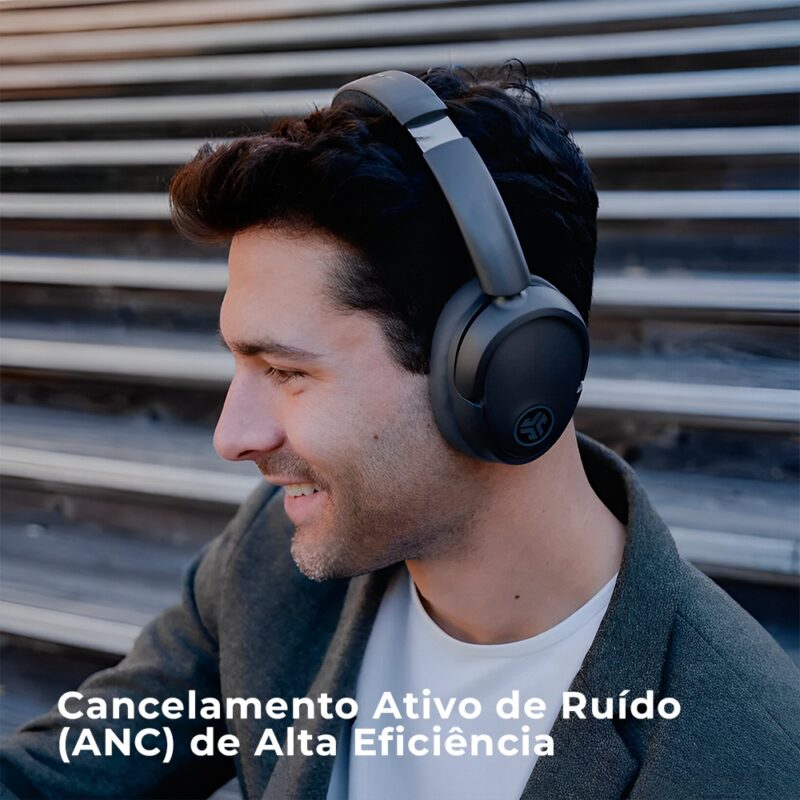 Fone Ouvido JLab JBuds Lux ANC Headphone Sem Fio Grafite