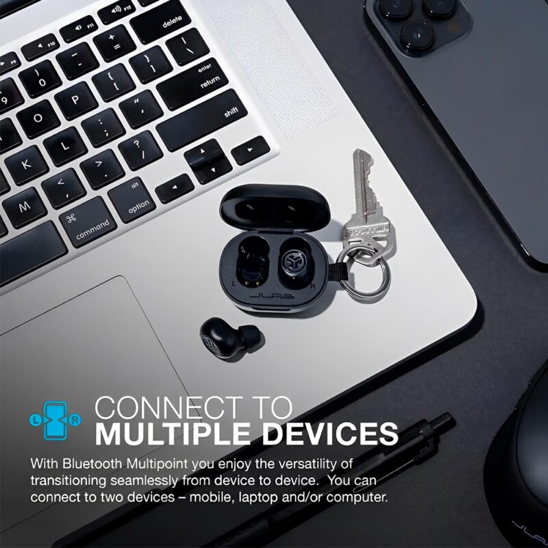 Fone de Ouvido Sem Fio Jlab JBuds Mini True Preto Carvão