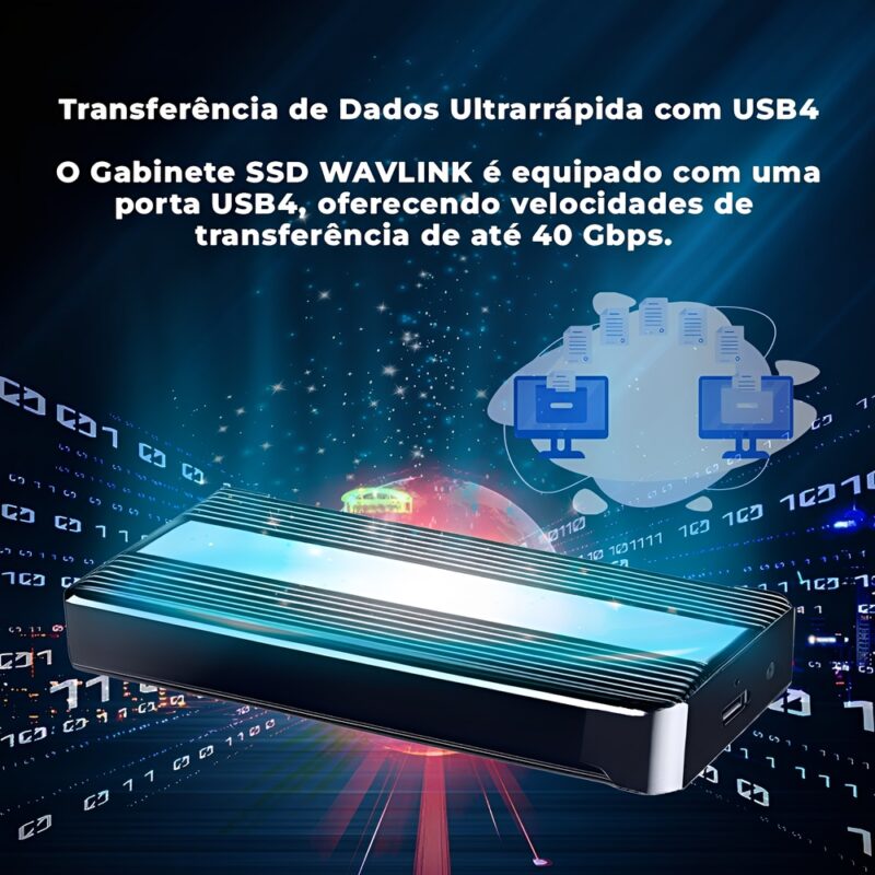 Gabinete Case Externa Wavlink M.2 Nvme PCIe B+M/M-Key