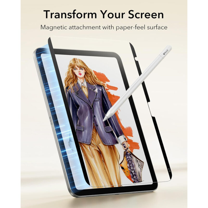 Película Tela Magnética Esr para iPad 11/10 Transparente