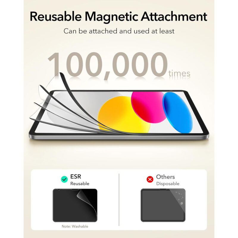 Película Tela Magnética Esr para iPad 11/10 Transparente