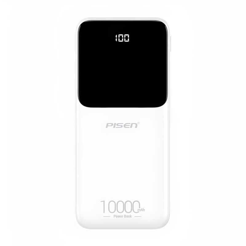 Power Bank 10000mAh Pisen Bateria Portátil 10W Branca