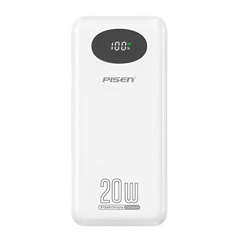 Power Bank Bateria Portátil Pisen 4in1 10000mAh Branca