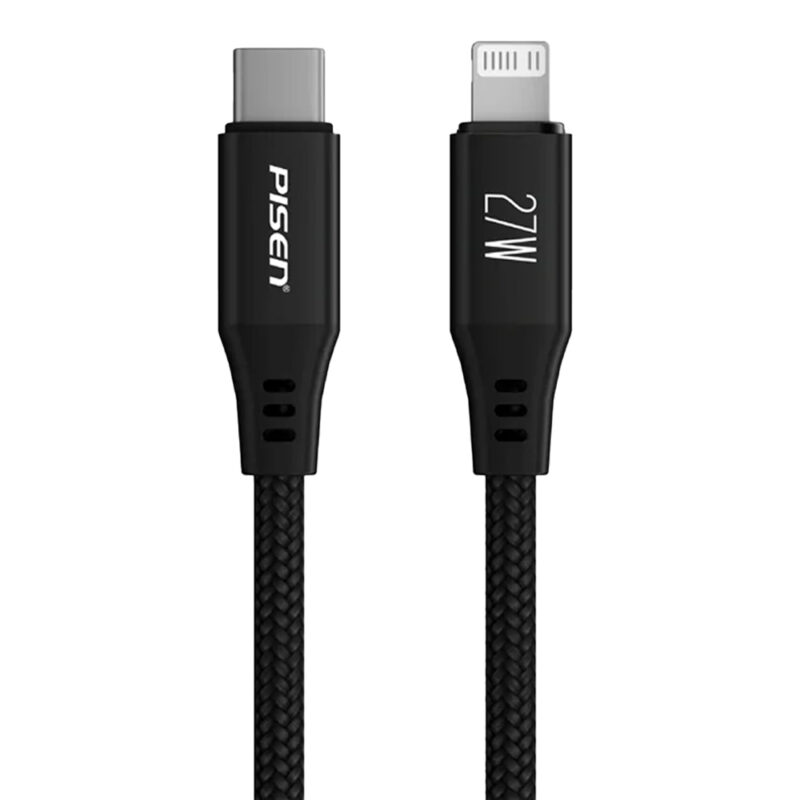 Pisen MagiPi Magloop Type-C to Lightning 27W Fast Charging Cable 1M(Black) CL-FC12-1000