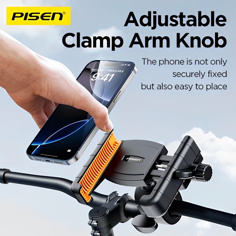 Suporte Celular Ciclismo Pisen TP-ZJ01 para Guidão Preto