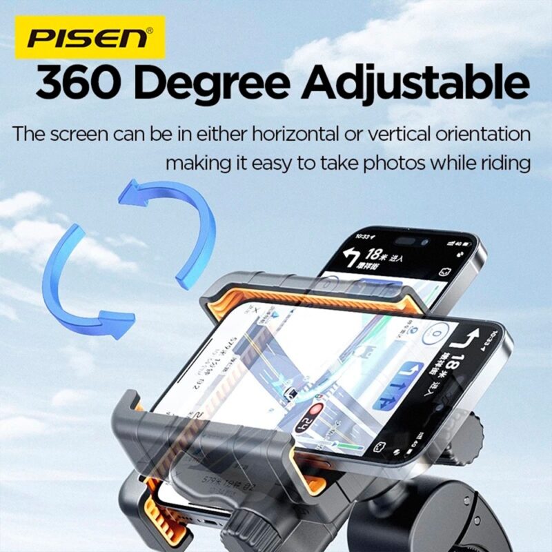 Suporte Celular Ciclismo Pisen TP-ZJ01 para Guidão Preto