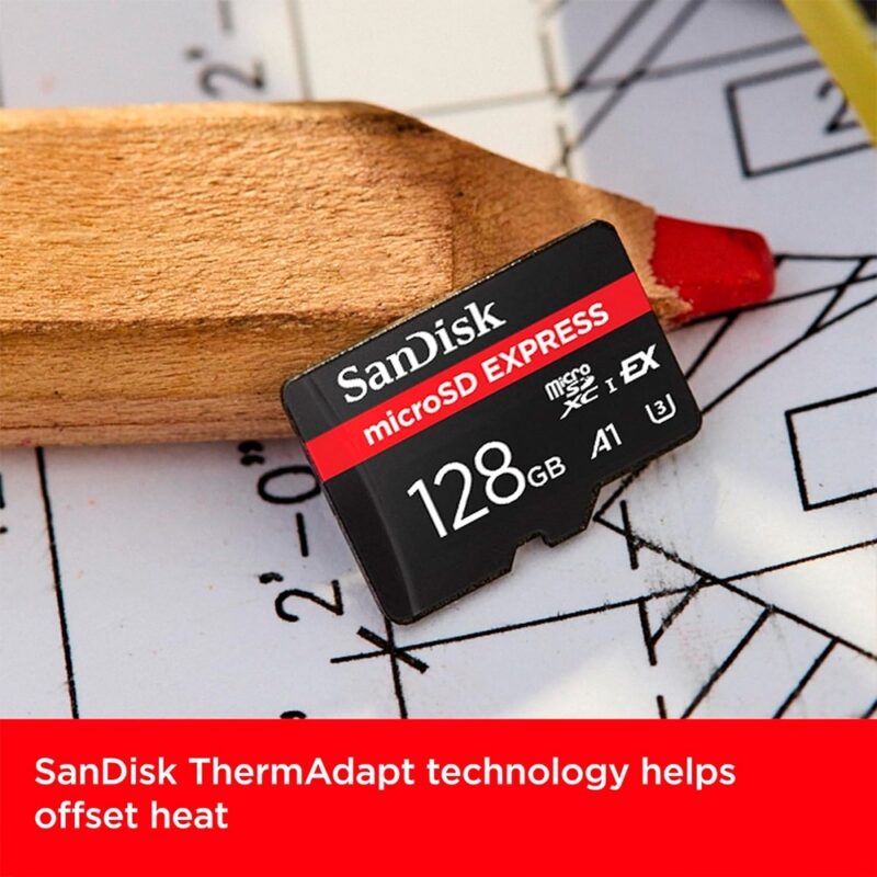 Cartão de Memória Sandisk 128gb Micro Sd Express 100Mbs