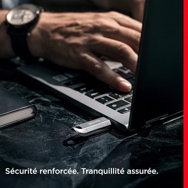 Pen Drive Sandisk 64gb Usb C 3.2 Ultra Luxe 300Mbs Prata