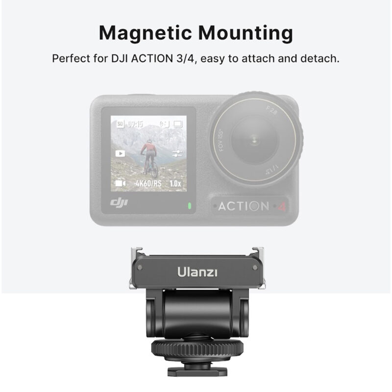 Adaptador Ulanzi CA22 Sapata Fria p/Action4/3 Pocket3