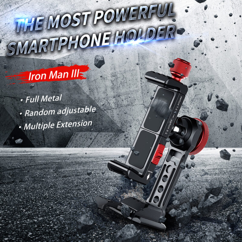 Suporte de Metal Ulanzi ST-14 360º para Smartphone Preto