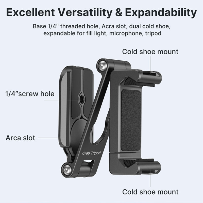 Suporte Tripé Ulanzi HP004 p/Celular 2 Sapata Fria Arca