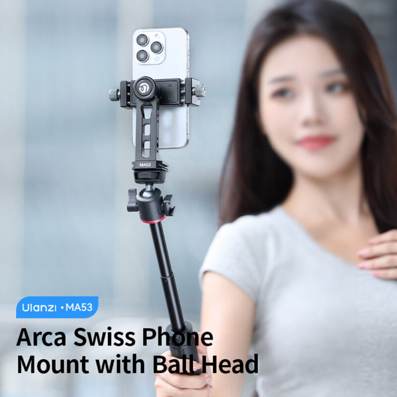Suporte Telefone Ulanzi MA53 Arca Swiss Cabeça Esférica