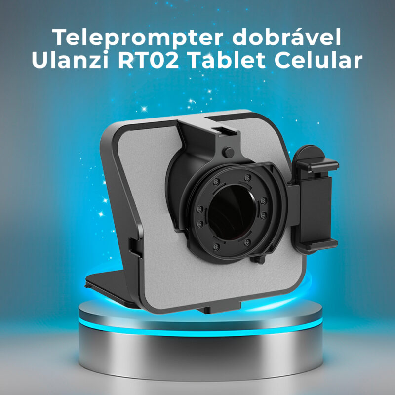 Teleprompter dobrável Ulanzi RT02 Tablet Celular Preto
