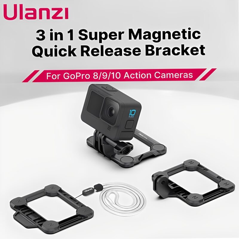 Suporte Magnético Ulanzi para GoPro e Similares Preto