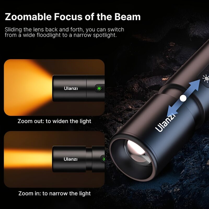 Lanterna Led Fotografia Recarregável Ulanzi Lm07 Preta