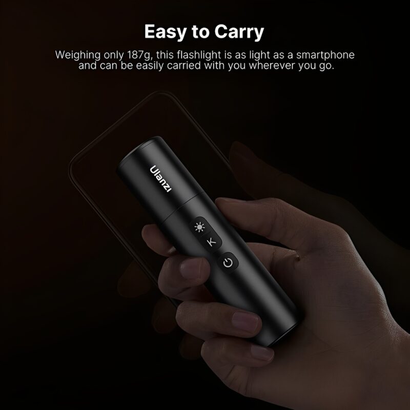 Lanterna Led Fotografia Recarregável Ulanzi Lm07 Preta