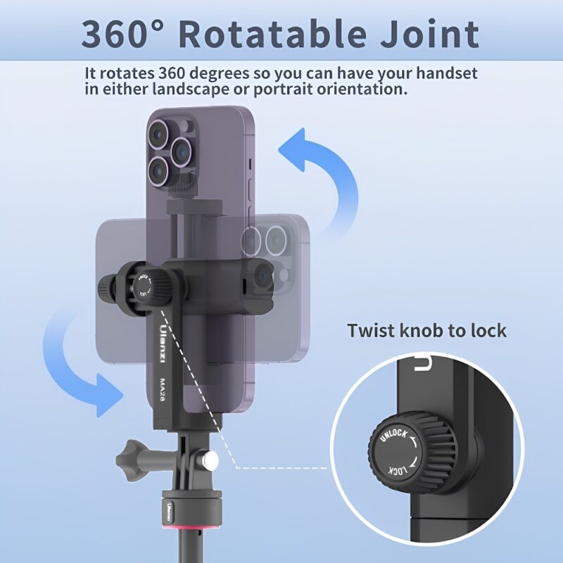 Suporte Tipo GoPro Ulanzi MA28 para Smartphone Preto