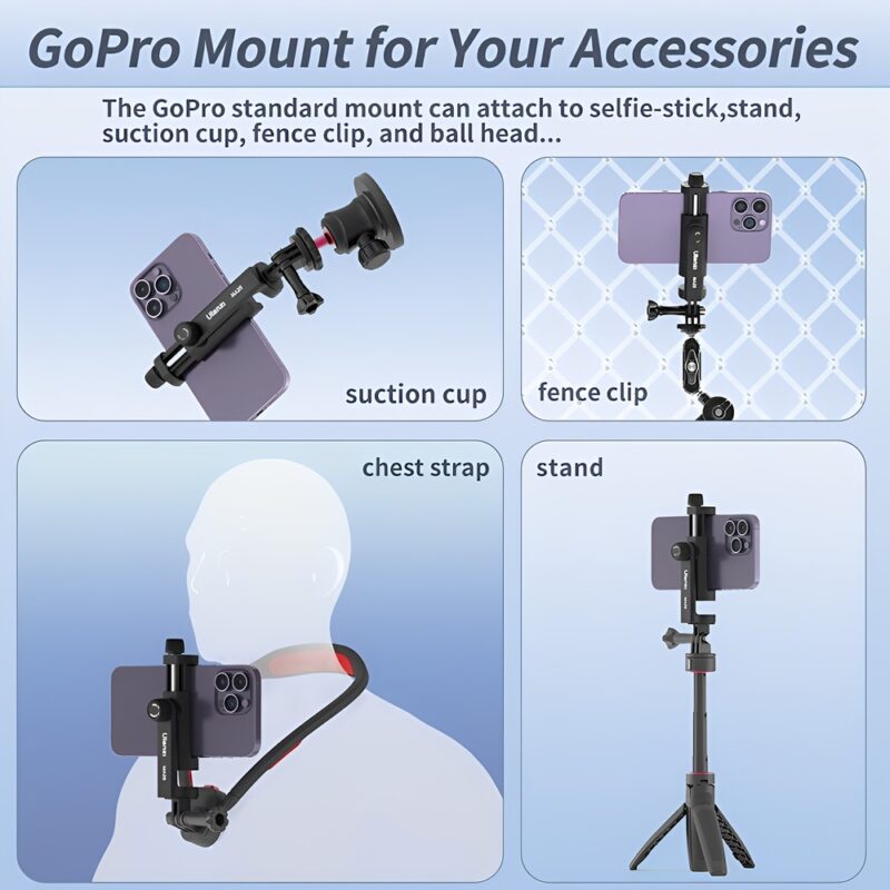 Suporte Tipo GoPro Ulanzi MA28 para Smartphone Preto