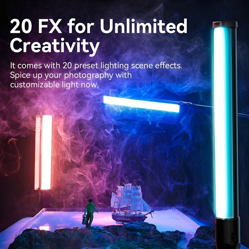 Bastão Luz Led Rgb Ulanzi Foto/Vídeo Profissional Preto