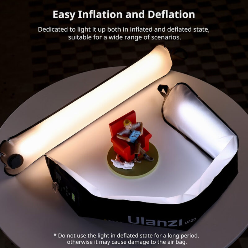 Luz Led de Tubo de Ar Portátil Ulanzi UA20 20W Bi-Color