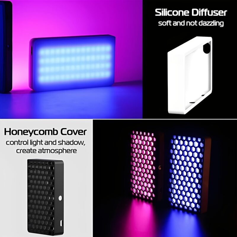 Luz de Led Rgb Ulanzi LT002 p/Estúdio Fotográfico Preto