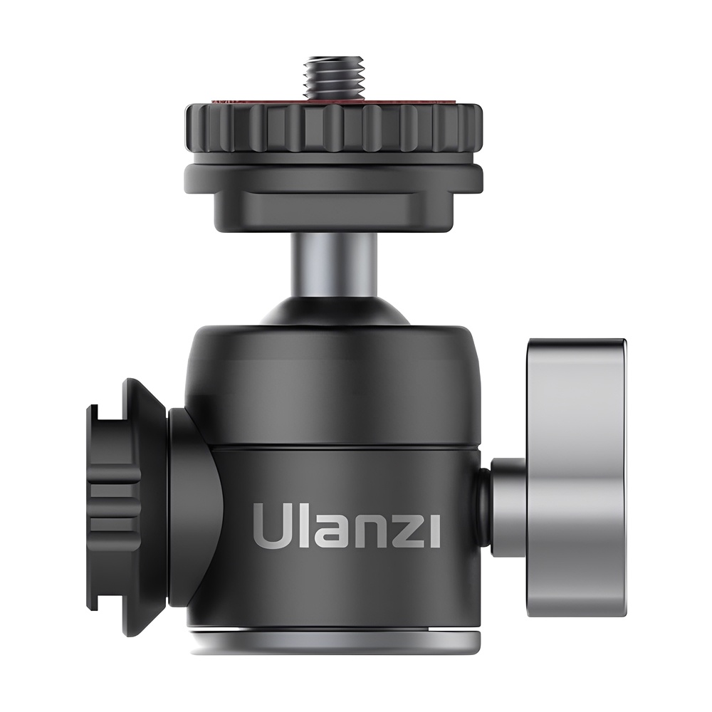 Cabeça Esférica Sapata Fria Dupla Ulanzi 1/4"-20 Preta