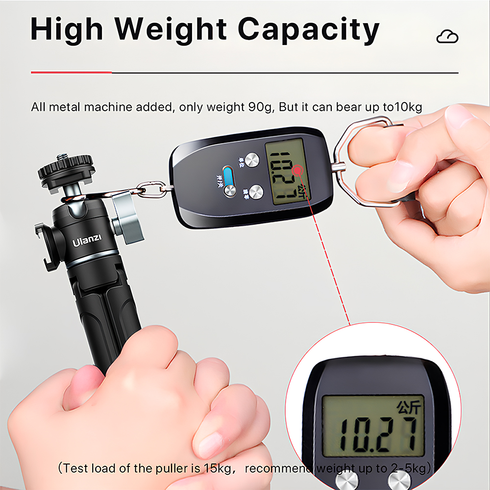 Cabeça Esférica Sapata Fria Dupla Ulanzi 1/4"-20 Preta