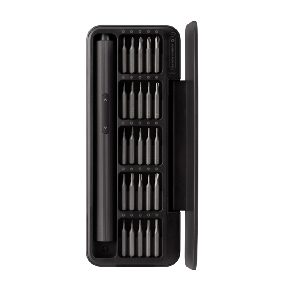 Kit Ferramenta Parafusadeira Hoto 25Bits Magnética Cinza