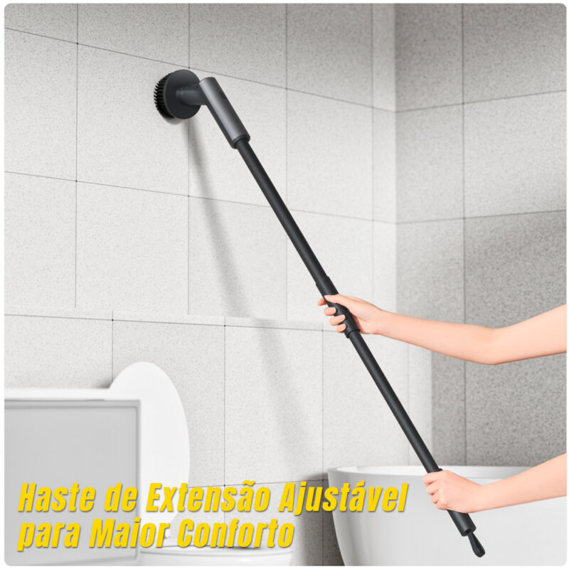 Esfregador Giratório Elétrico Hoto 6 Cabeça Recarregável
