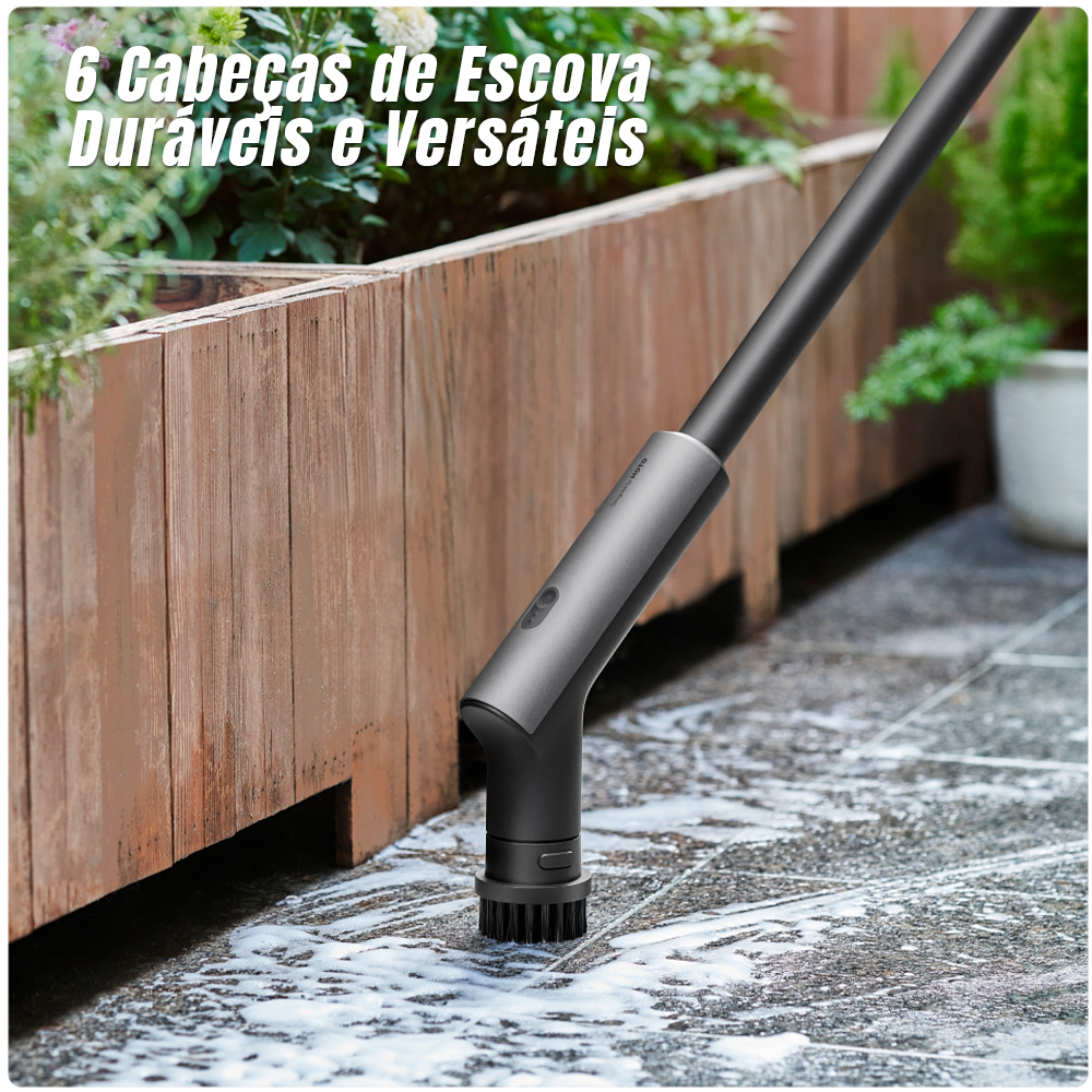 Esfregador Giratório Elétrico Hoto 6 Cabeça Recarregável