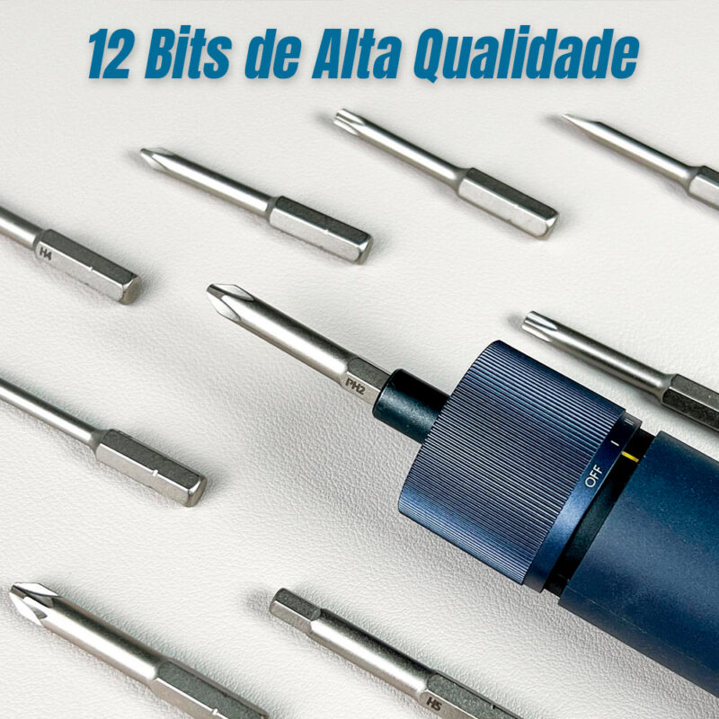 Aparafusadora Elétrica Lite 3.6V Hoto 12Bits, Led, Usb-C