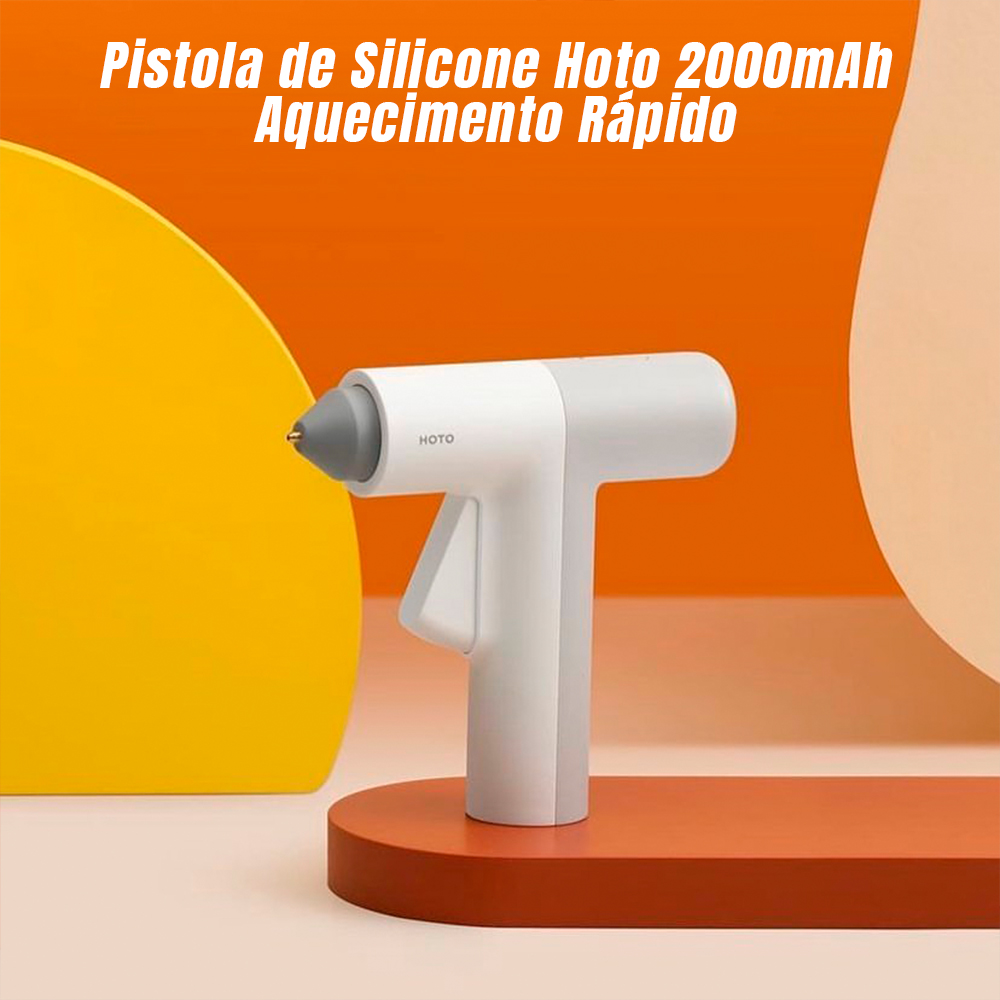 Pistola de Silicone Hoto 2000mAh Aquecimento Rápido 100M