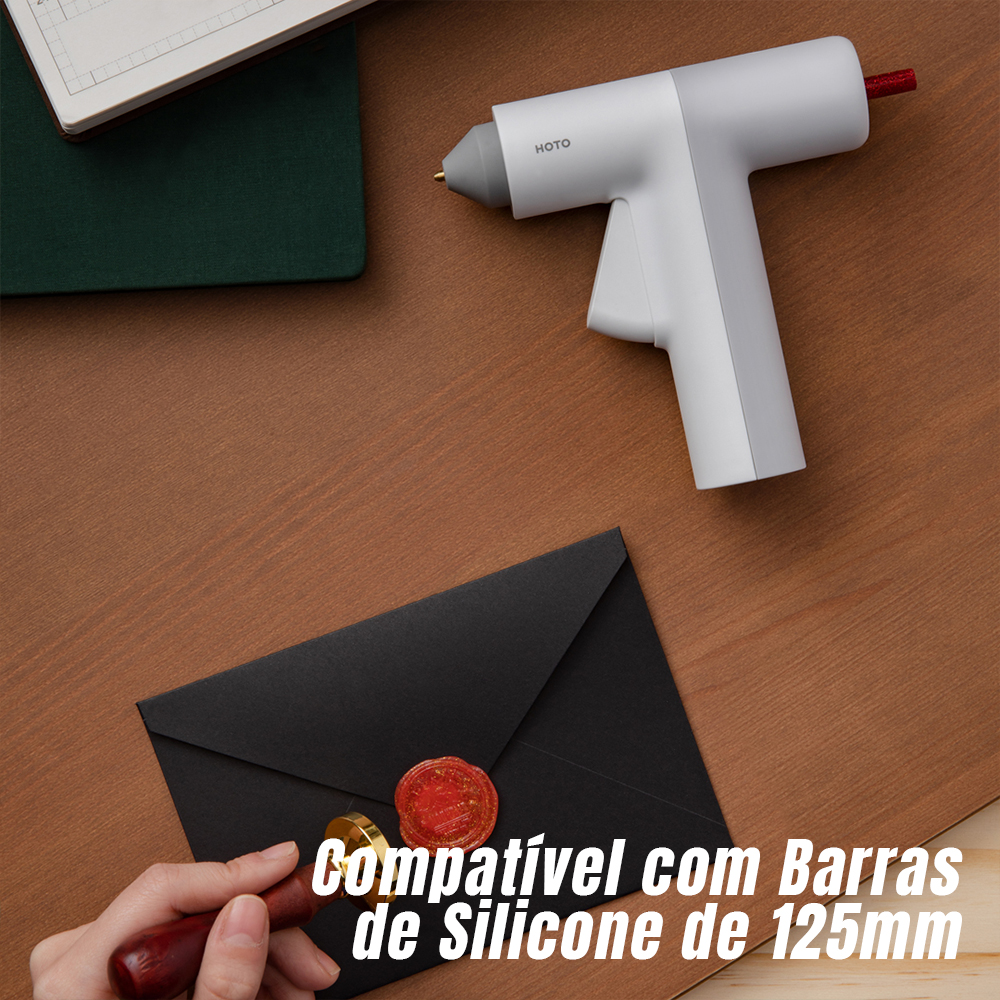 Pistola de Silicone Hoto 2000mAh Aquecimento Rápido 100M