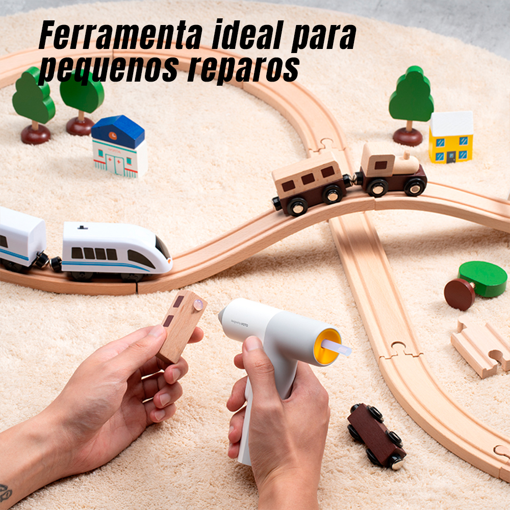 Pistola Cola Quente Hoto EasyFlow Bateria 3000mAh USB-C