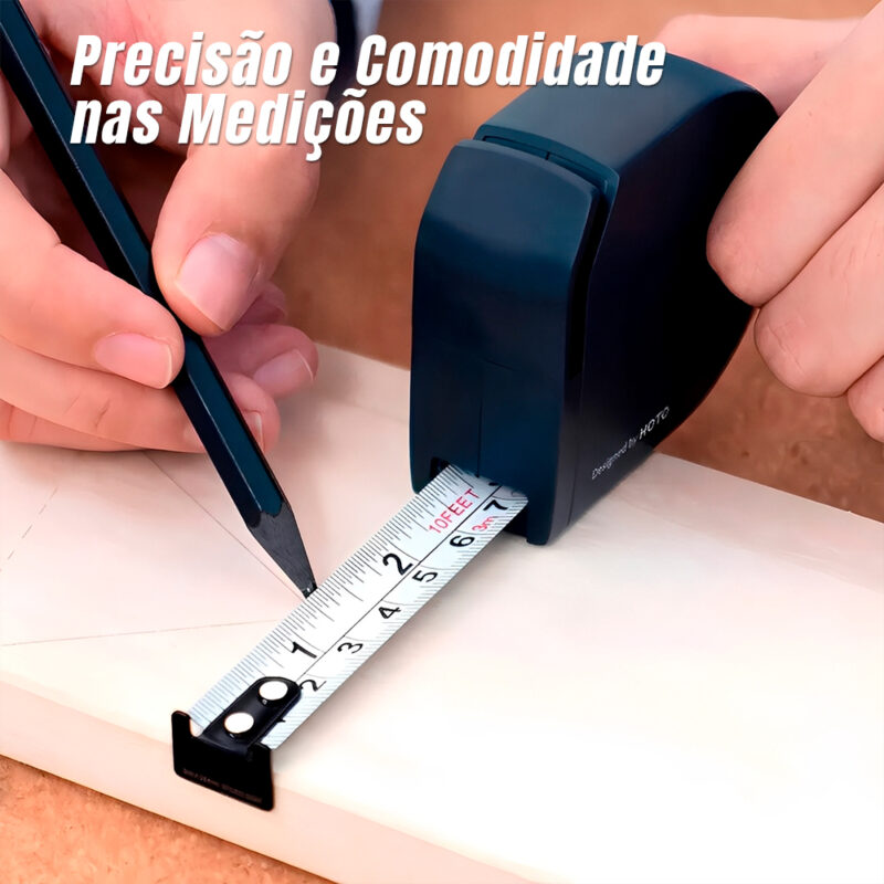 Fita Métrica Hoto Auto-retrátil 3Metro Precisa e Durável