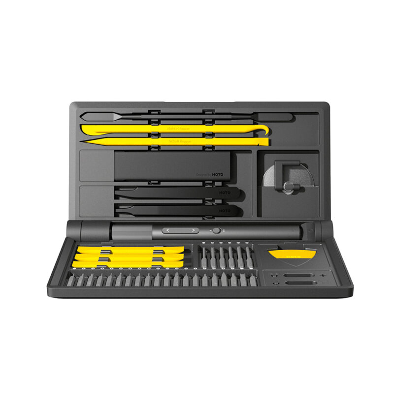 kit Multifuncional Hoto Pro pra Reparo Eletrônicos Preto