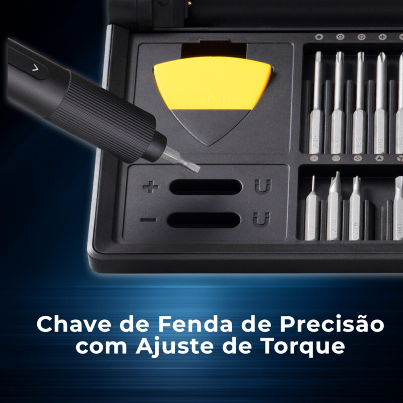 kit Multifuncional Hoto Pro pra Reparo Eletrônicos Preto