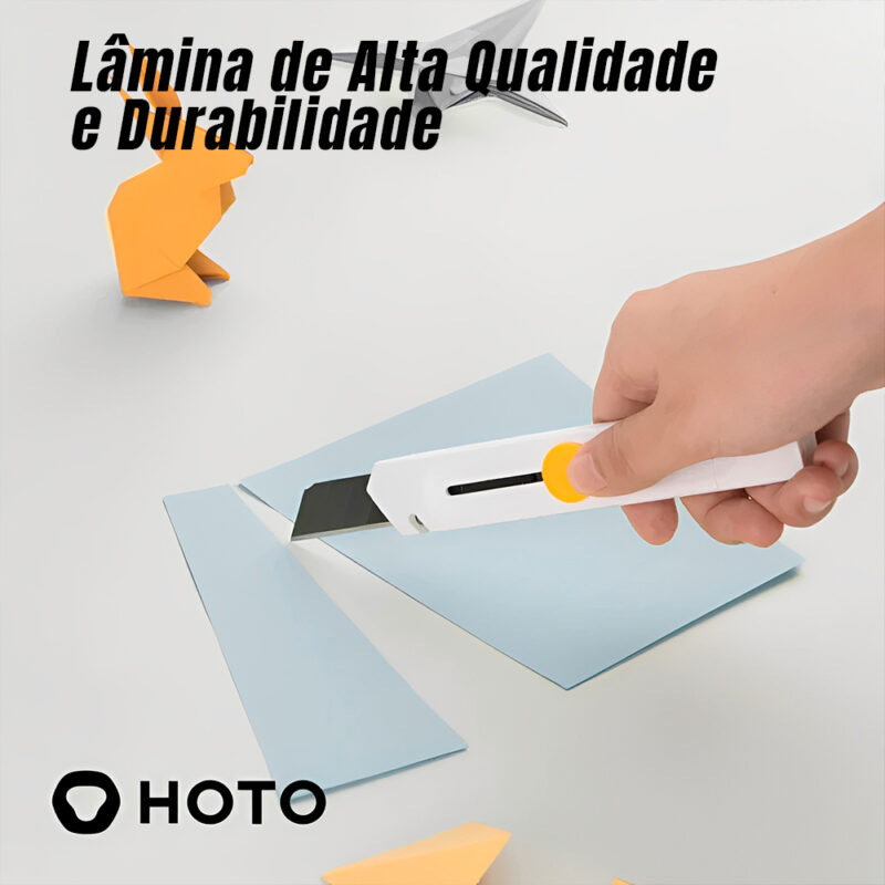 Estilete Hoto SK5 Lâmina Retrátil Cortes Precisos Cinza