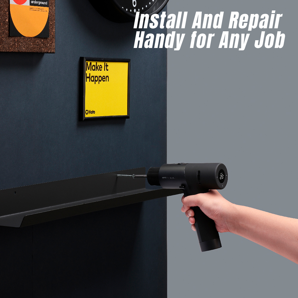 Kit de Ferramentas Multifuncional Hoto 9 Peças 12V Cinza