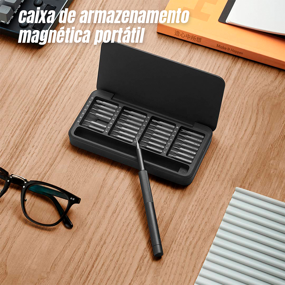 Kit Chave Precisão 28-em-1 Hoto Fenda/Broca Dark Cinza