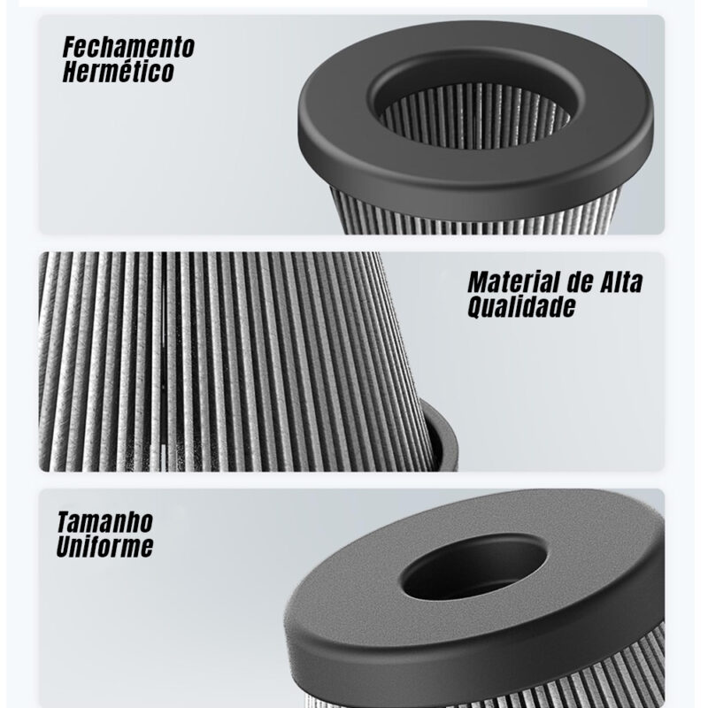 Filtro HEPA Reposição Hoto 4 Pcs Aspirador Ar Comprimido