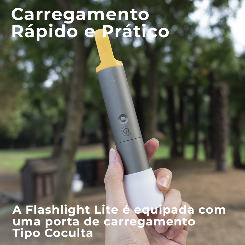Lanterna Bolso Flashlight Lite Hoto Recarregável USB-C