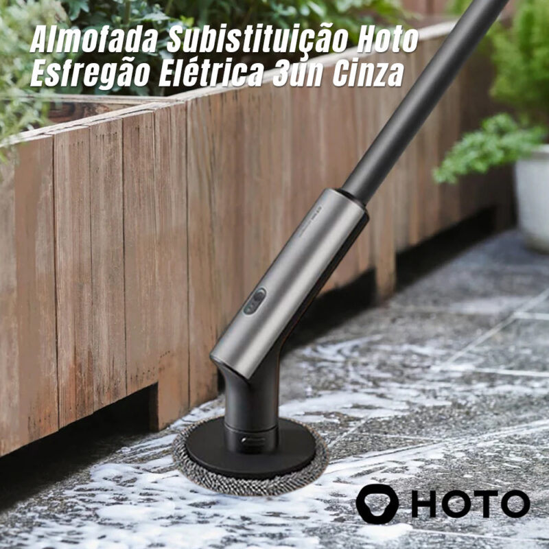 Almofada Subistituição Hoto Esfregão Elétrica 3un Cinza