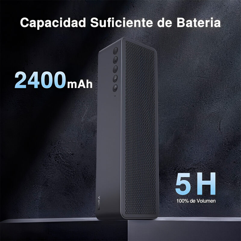 Caixinha Bluetooth 5.3 1Hora Alto-falante Portátil Preto