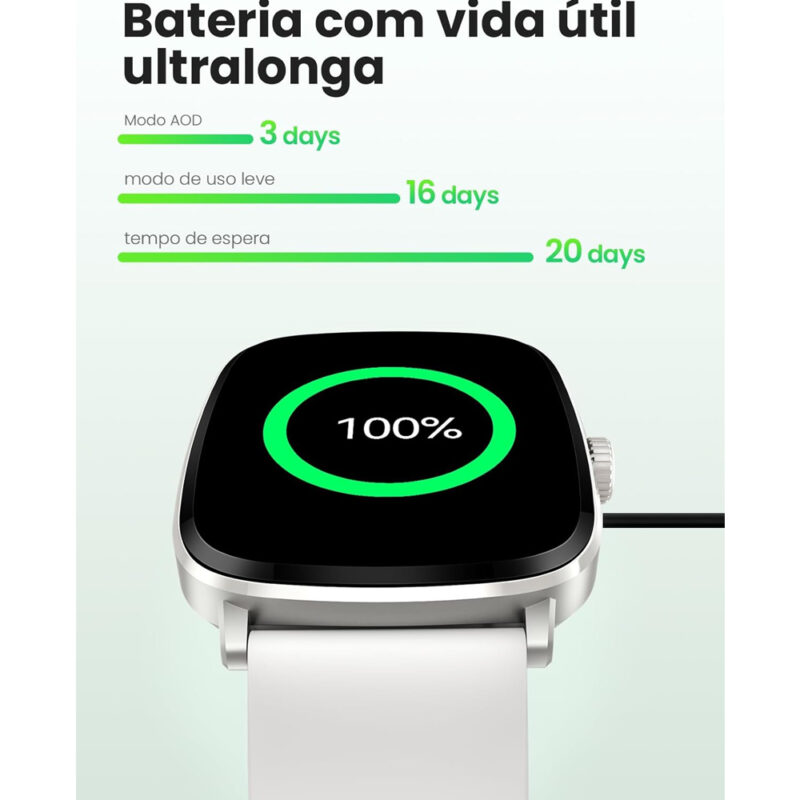 Smartwatch Haylou Prata RS5 LS19 2.01" Chamada Bluetooth