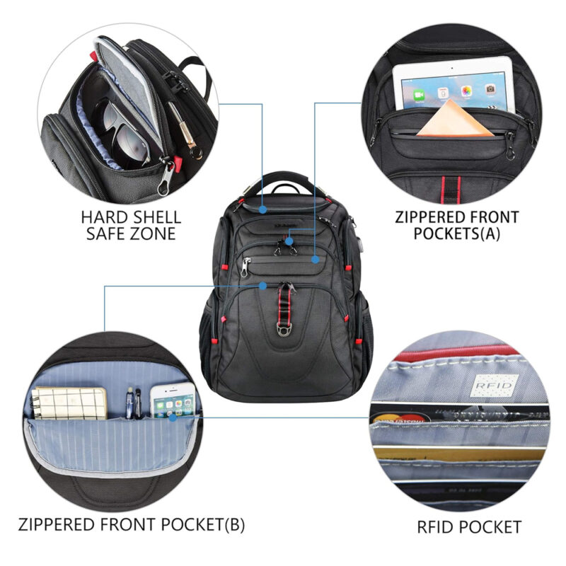 Mochila Viagem Kroser LapTop 17.3 Trabalho Proteção RFID