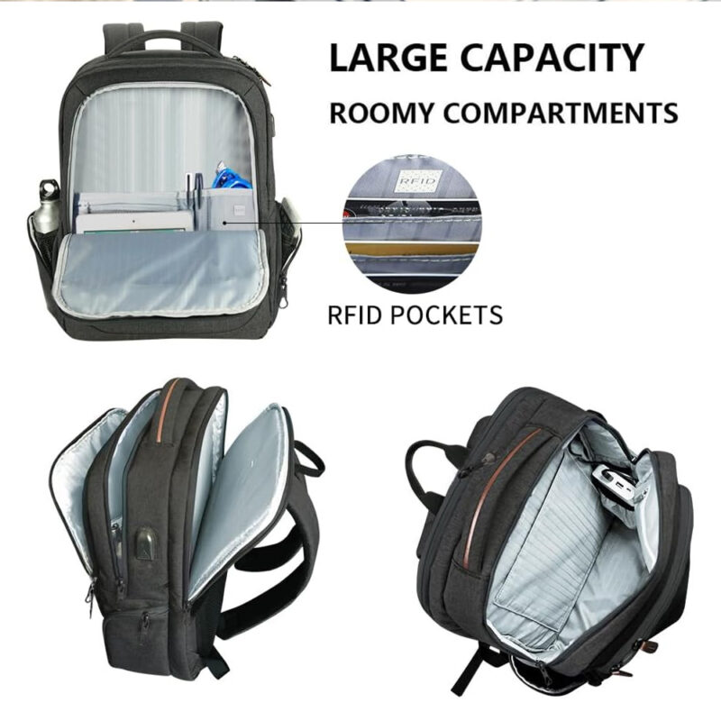 Mochila de Viagem Kroser Laptop 17.3" Porta USB Trabalho